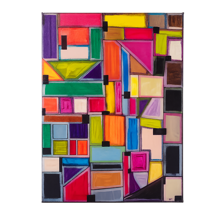 Hedendaags kleurrijk schilderij – JP Terryn | 30 × 40 cm