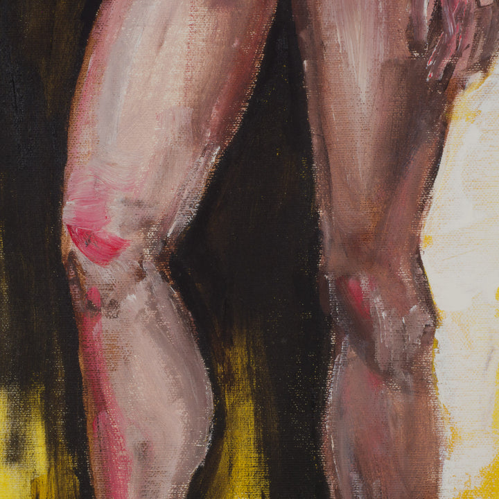 Schilderij “Staand Naakt in Geel” / 38 x 80,5cm