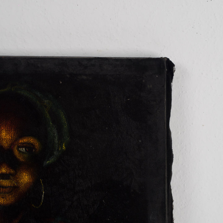 Painting of a black woman with child on her back (3)