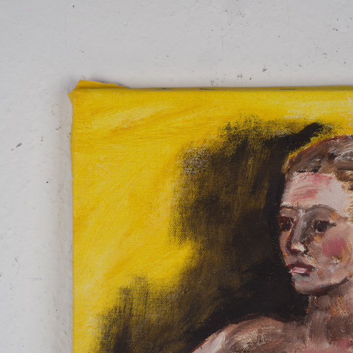 Schilderij “Staand Naakt in Geel” / 38 x 80,5cm