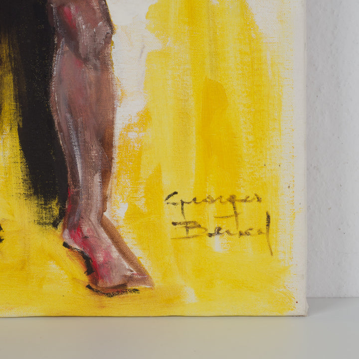 Schilderij “Staand Naakt in Geel” / 38 x 80,5cm
