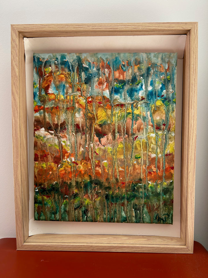 Schilderij Gumea – een landschap dat zachtjes wegvloeit