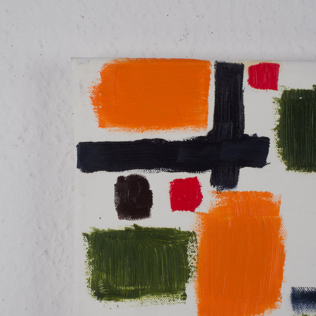 Hedendaags abstract kleurrijk schilderij – 50 x 70 x 1,5 cm