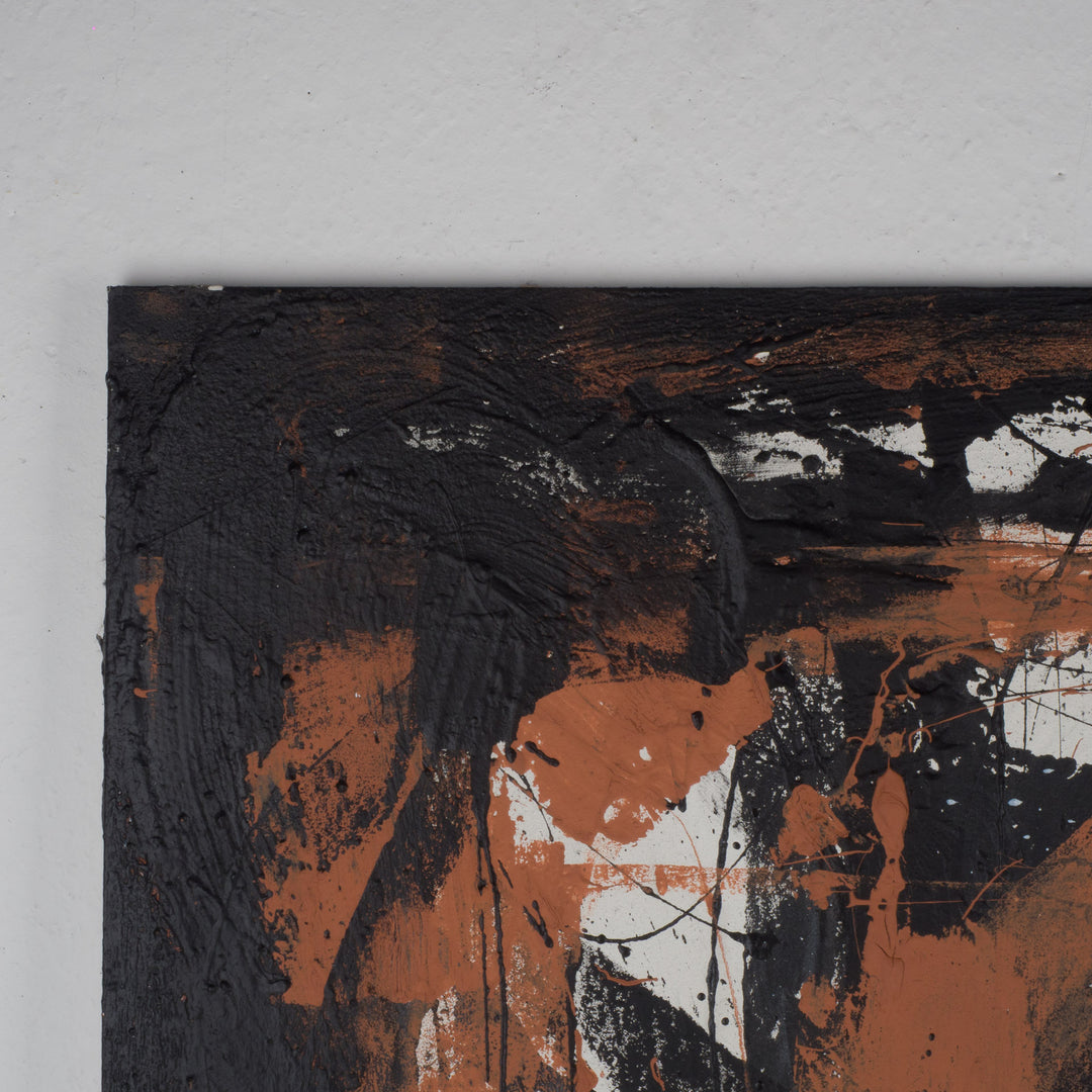 Groot Abstract Expressionistisch Schilderij op Paneel – 95 × 87 × 1,5 cm