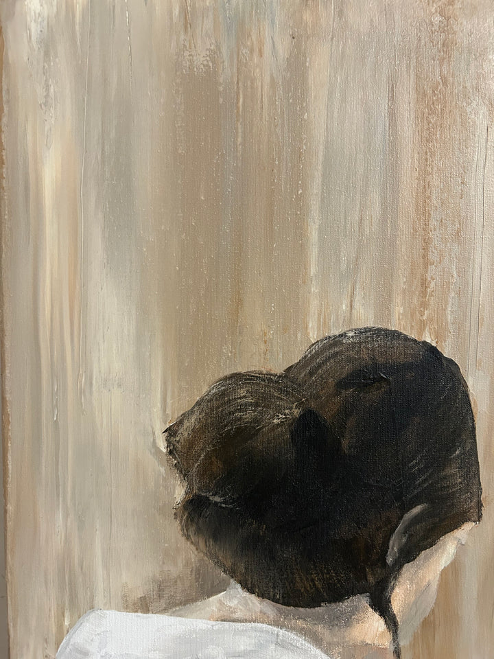 Schilderij "Stilte tussen twee momenten - La Résonance" – 80 x 60 x 4 cm