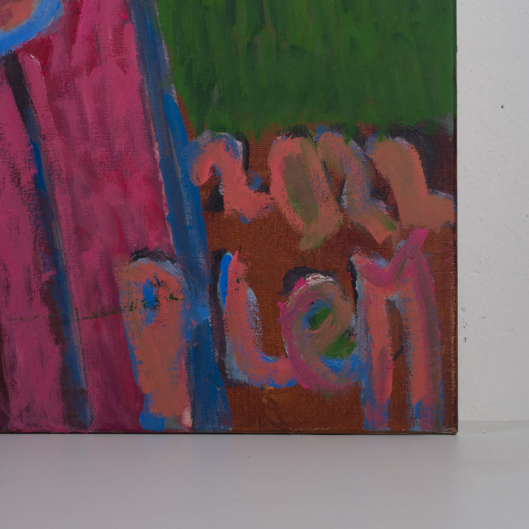 Expressief Portret door Piet Lemahieu – 108 × 138 × 2,5 cm