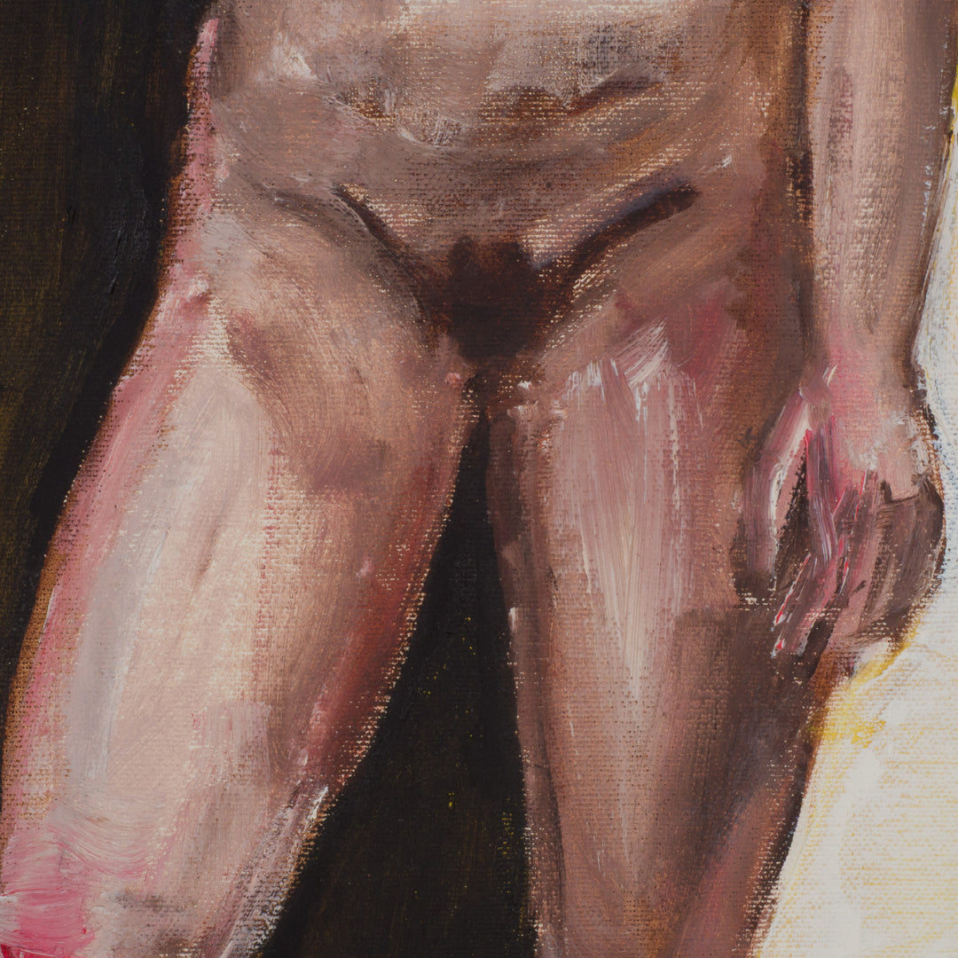 Schilderij “Staand Naakt in Geel” / 38 x 80,5cm