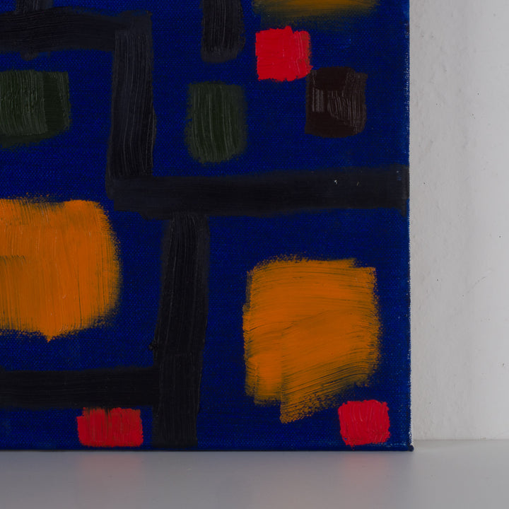 Hedendaags abstract kleurrijk schilderij – 50 x 70 x 1,5 cm