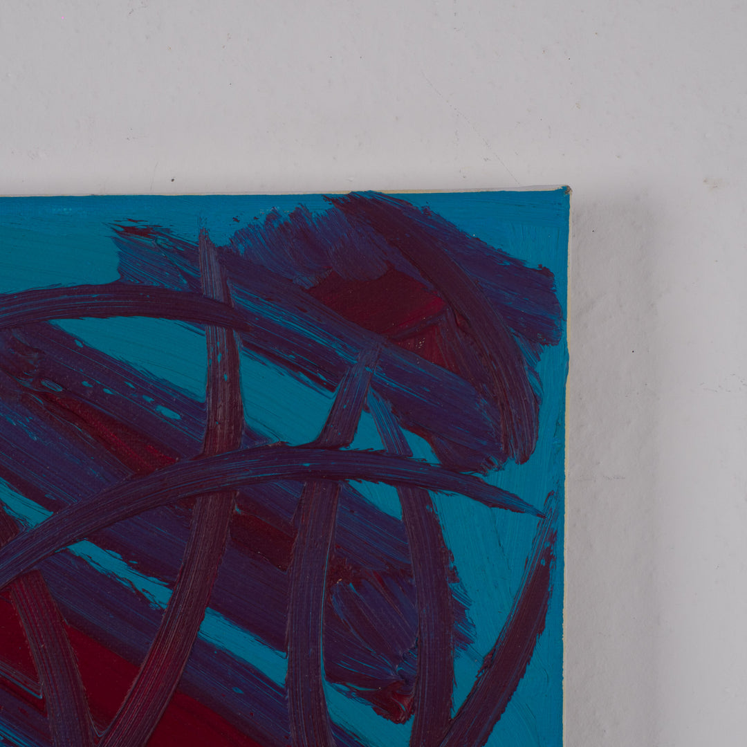 Abstract schilderij 'Gekruiste Stromen' uit 2022 / 40x50cm