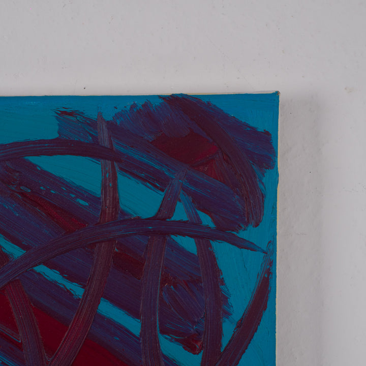 Abstract schilderij 'Gekruiste Stromen' uit 2022 / 40x50cm