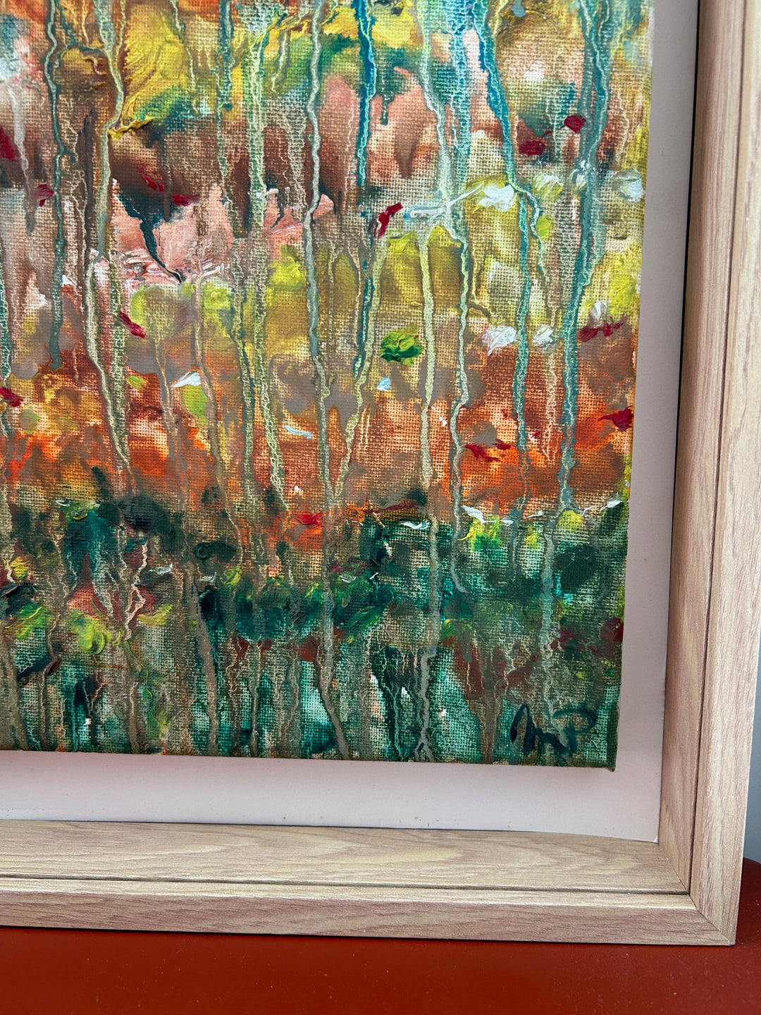 Schilderij Gumea – een landschap dat zachtjes wegvloeit
