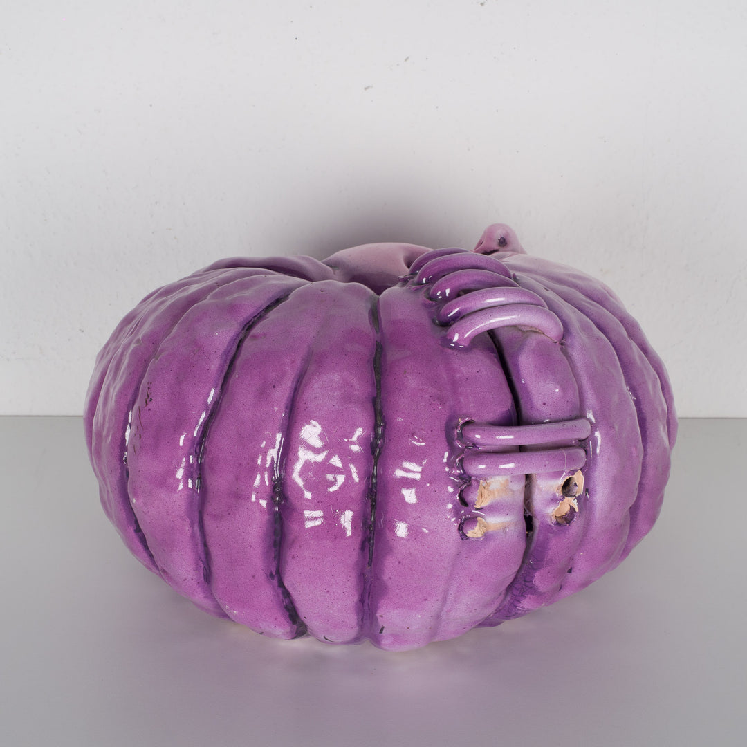 Playful ceramic pink pumpkin – handmade in 1952