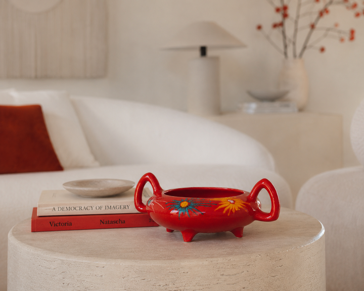 Leuk vintage schaaltje van het italiaanse merk Bertoncello (2) / 20 x 20 x 11 cm