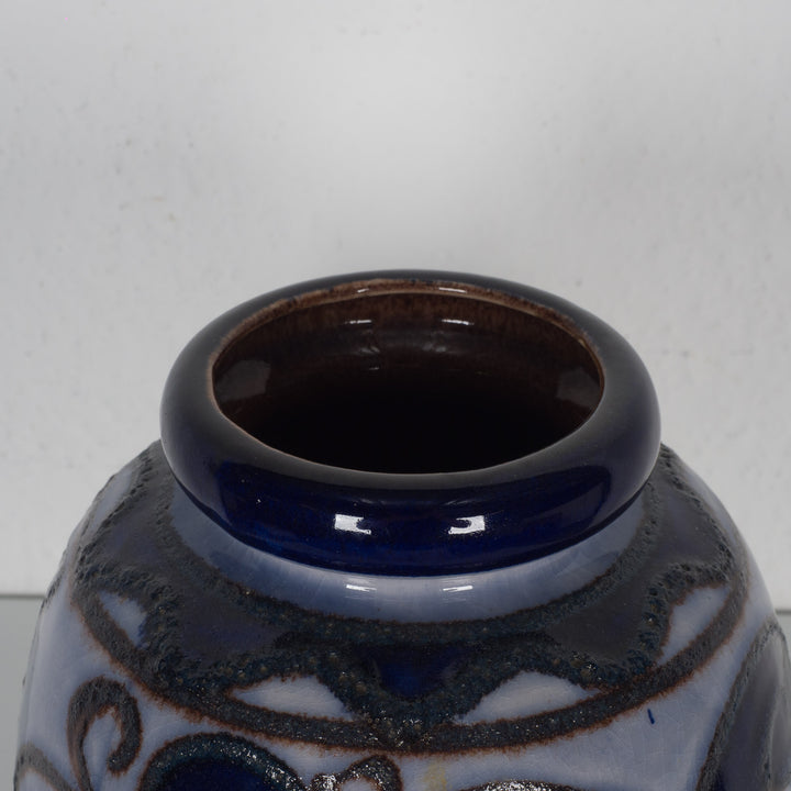 West-Germany Scheurich Vintage vaas in blauwtinten