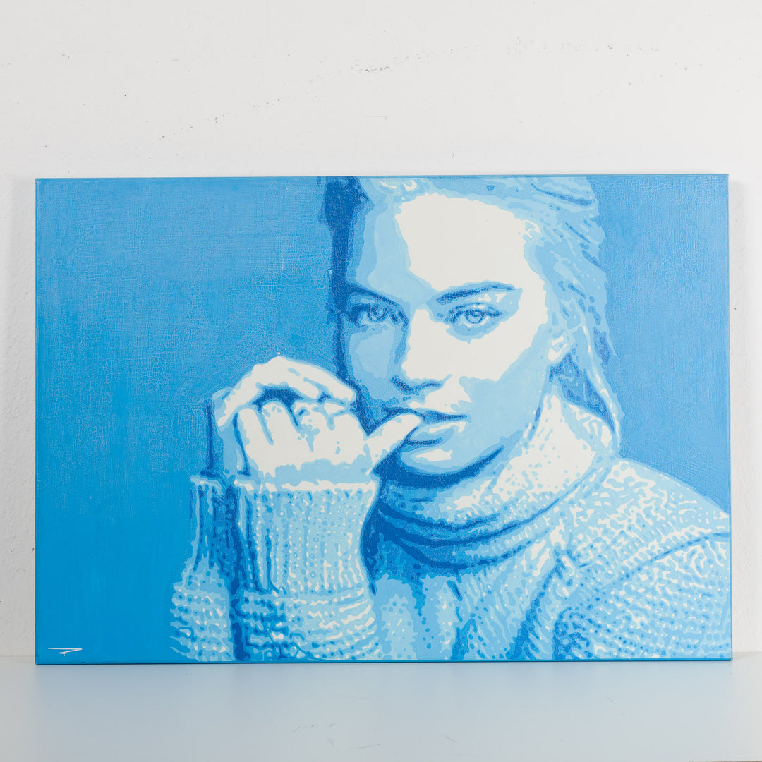 Beautiful painting by the actress Margot Robbie