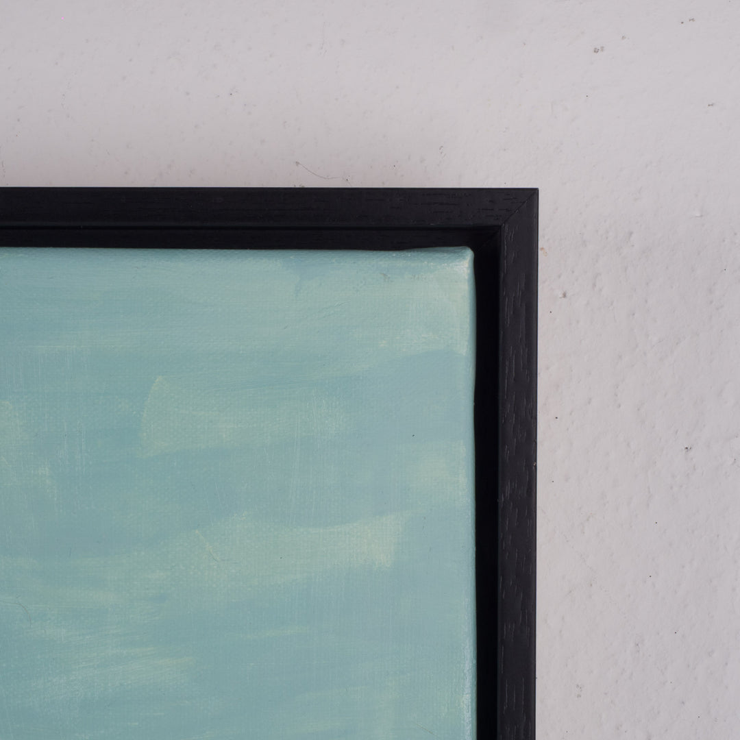 Painting of young footballer in blue – Atelier S