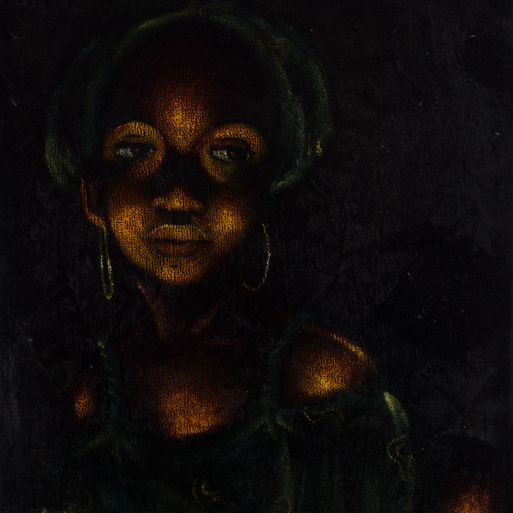 Painting of a black woman with child on her back (3)