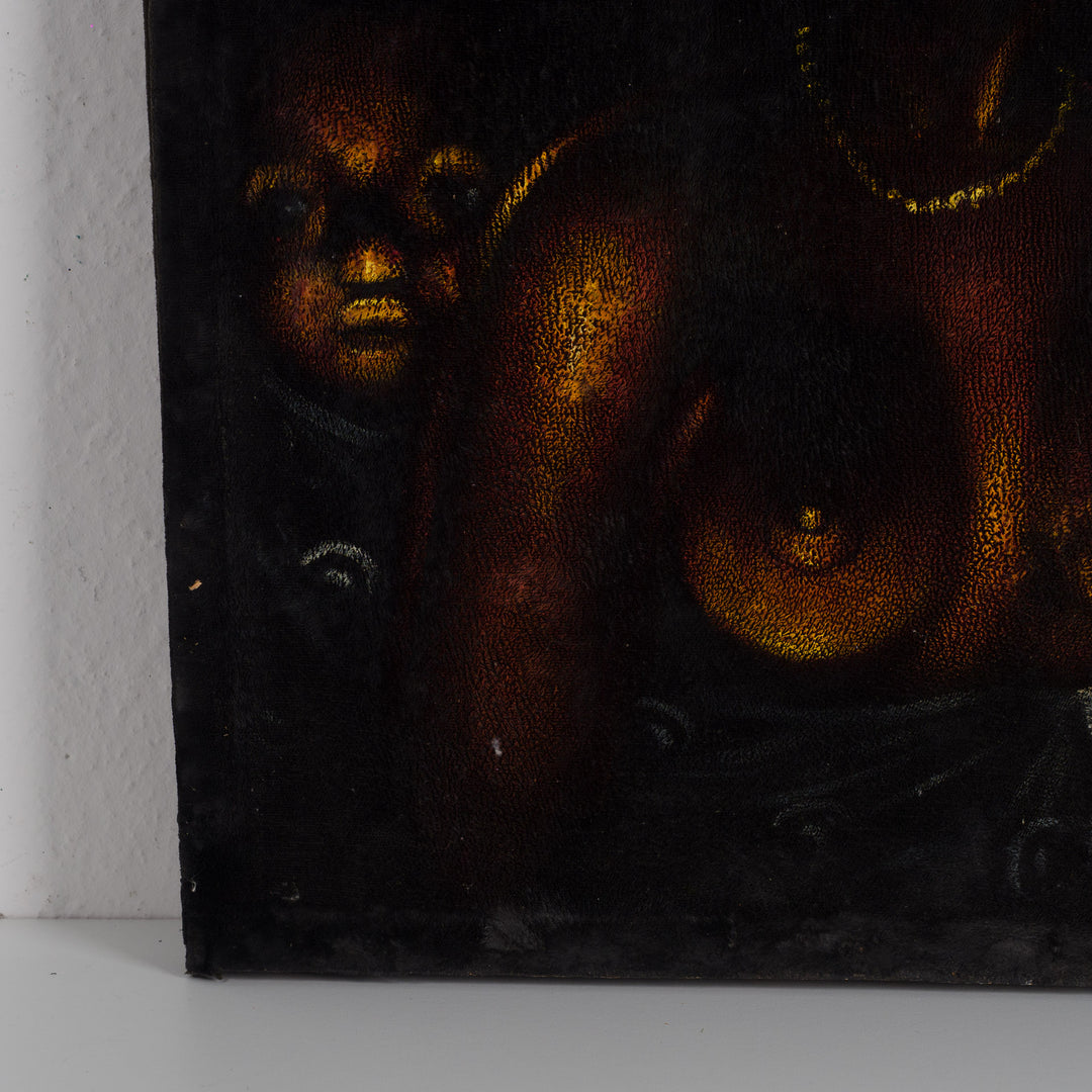 Painting of a black woman with child on her back (2)