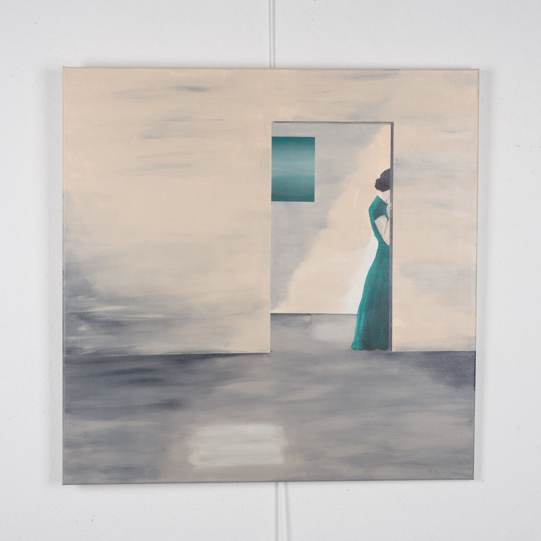 Subtiele verstilling – schilderij van Atelier S - 80x80,5cm