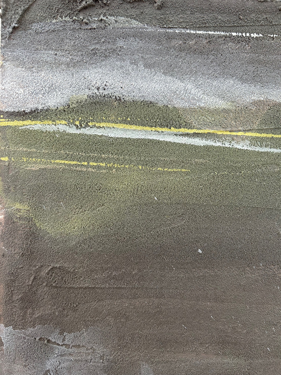 Verweerde Horizon – Abstract Structuurschilderij (2) / 50,5 x 50,5 x 3,5 cm