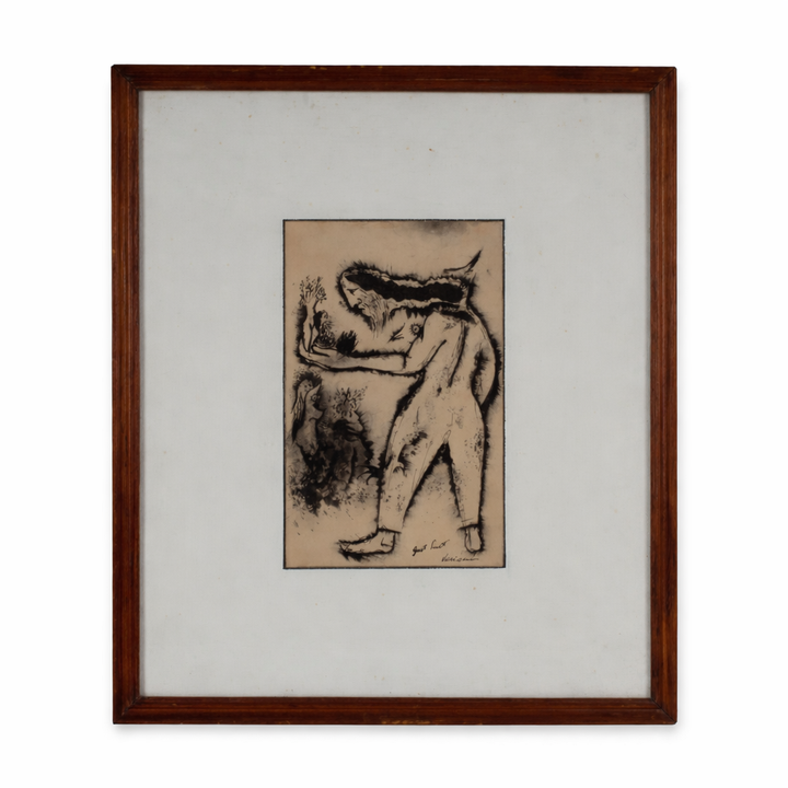 Gust Smet – “Visioenen” – originele tekening, gesigneerd