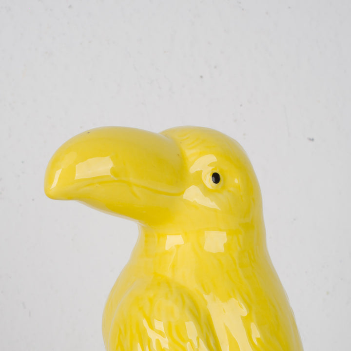 Beautiful yellow toucan – Glazed ceramic