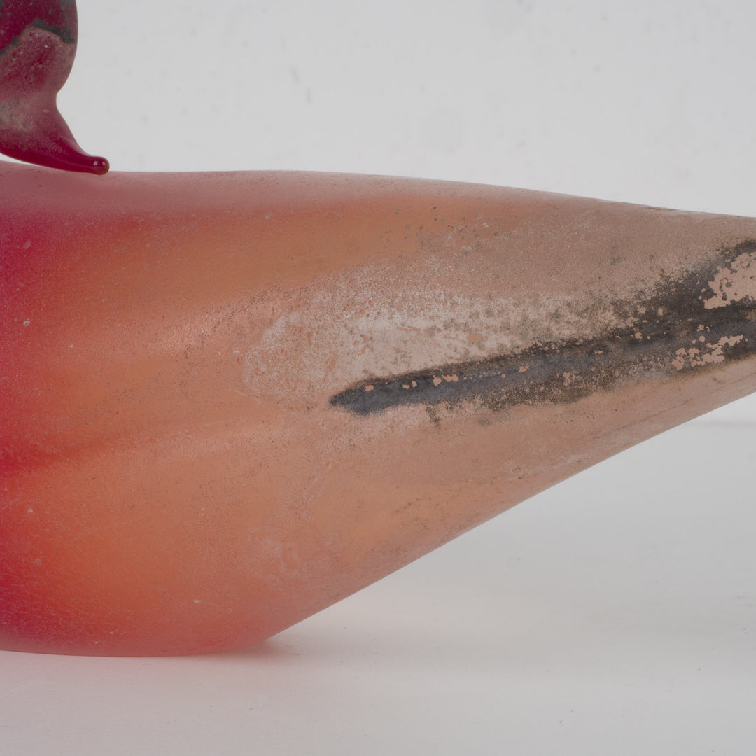 Murano vogel in bordeaux glas – Cenedese Murano