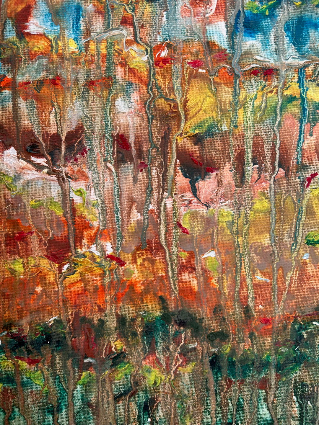 Schilderij Gumea – een landschap dat zachtjes wegvloeit