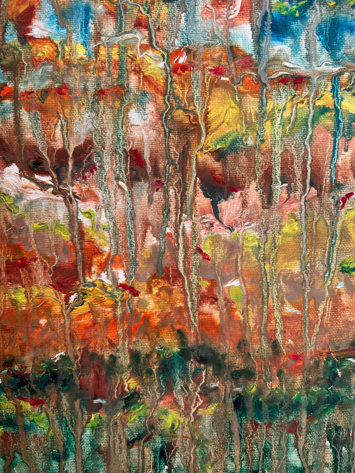 Schilderij Gumea – een landschap dat zachtjes wegvloeit