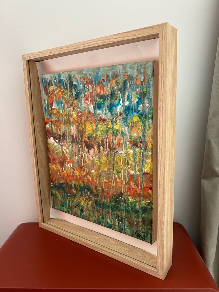 Schilderij Gumea – een landschap dat zachtjes wegvloeit