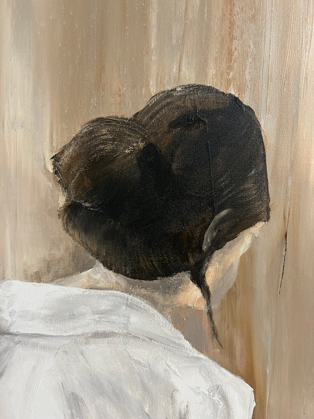Schilderij "Stilte tussen twee momenten - La Résonance" – 80 x 60 x 4 cm