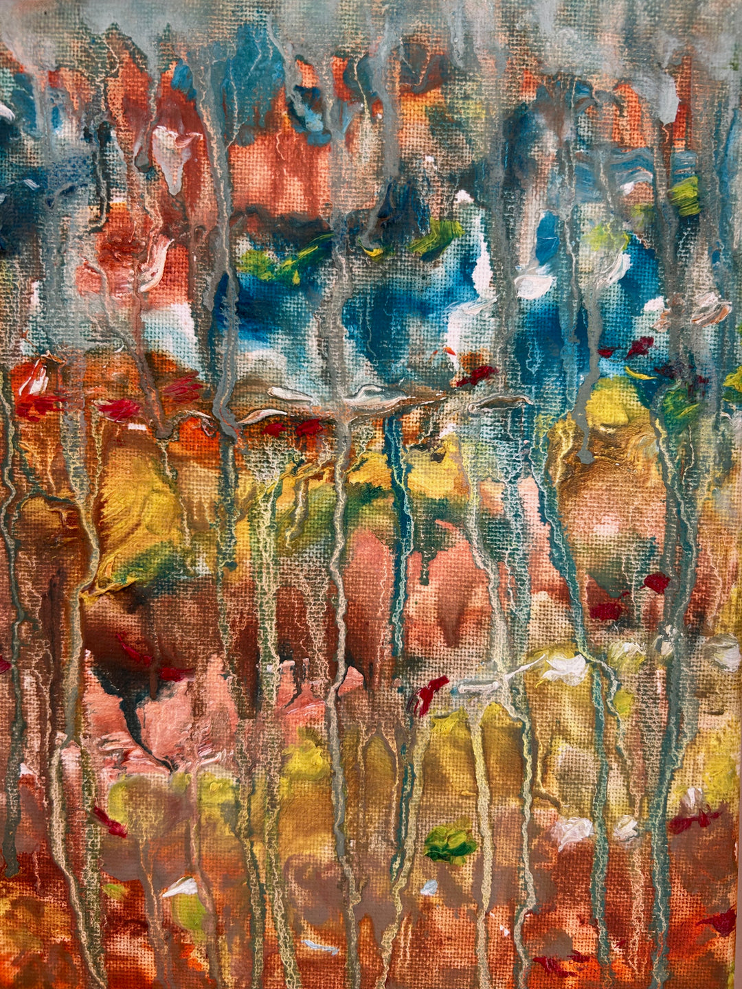 Schilderij Gumea – een landschap dat zachtjes wegvloeit