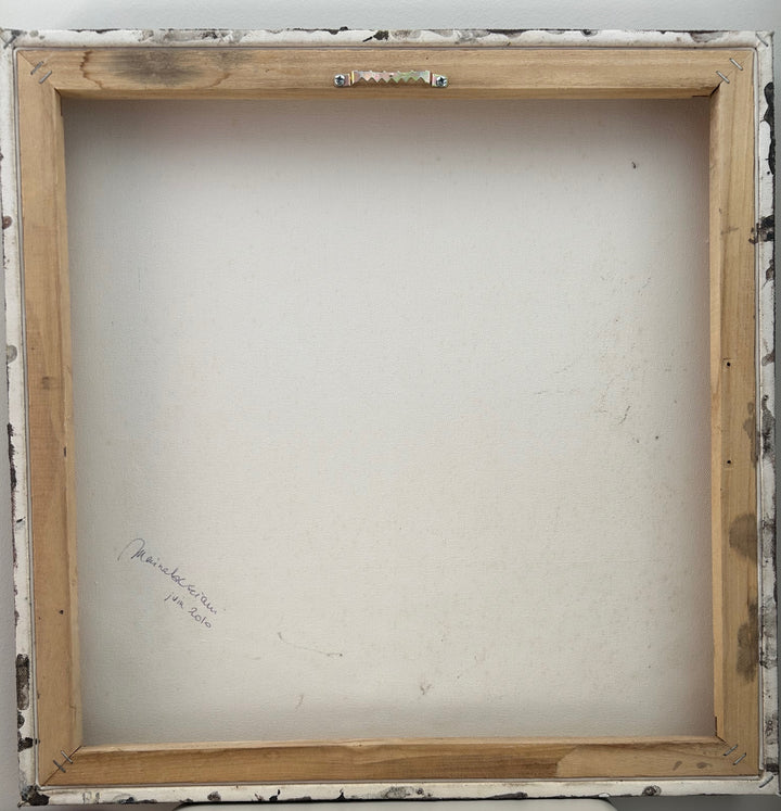 Verweerde Horizon – Abstract Structuurschilderij (2) / 50,5 x 50,5 x 3,5 cm