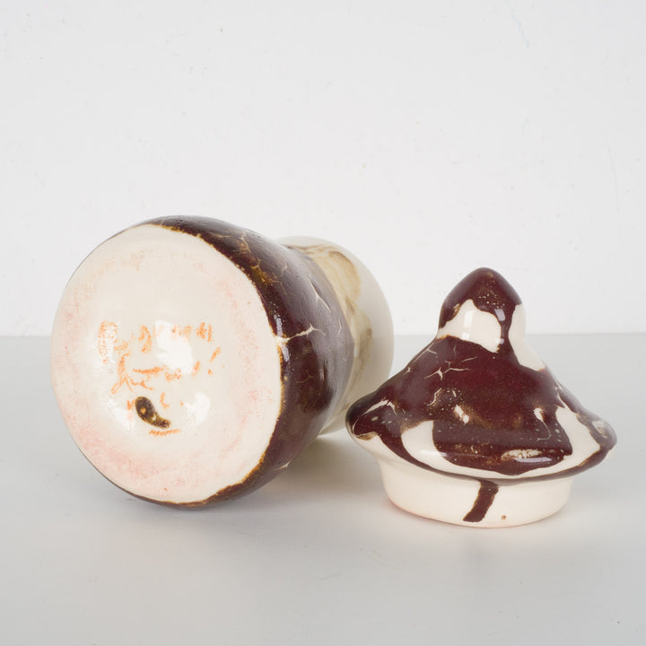 Ceramic lidded pot – Bob Chiffin, Pegomas