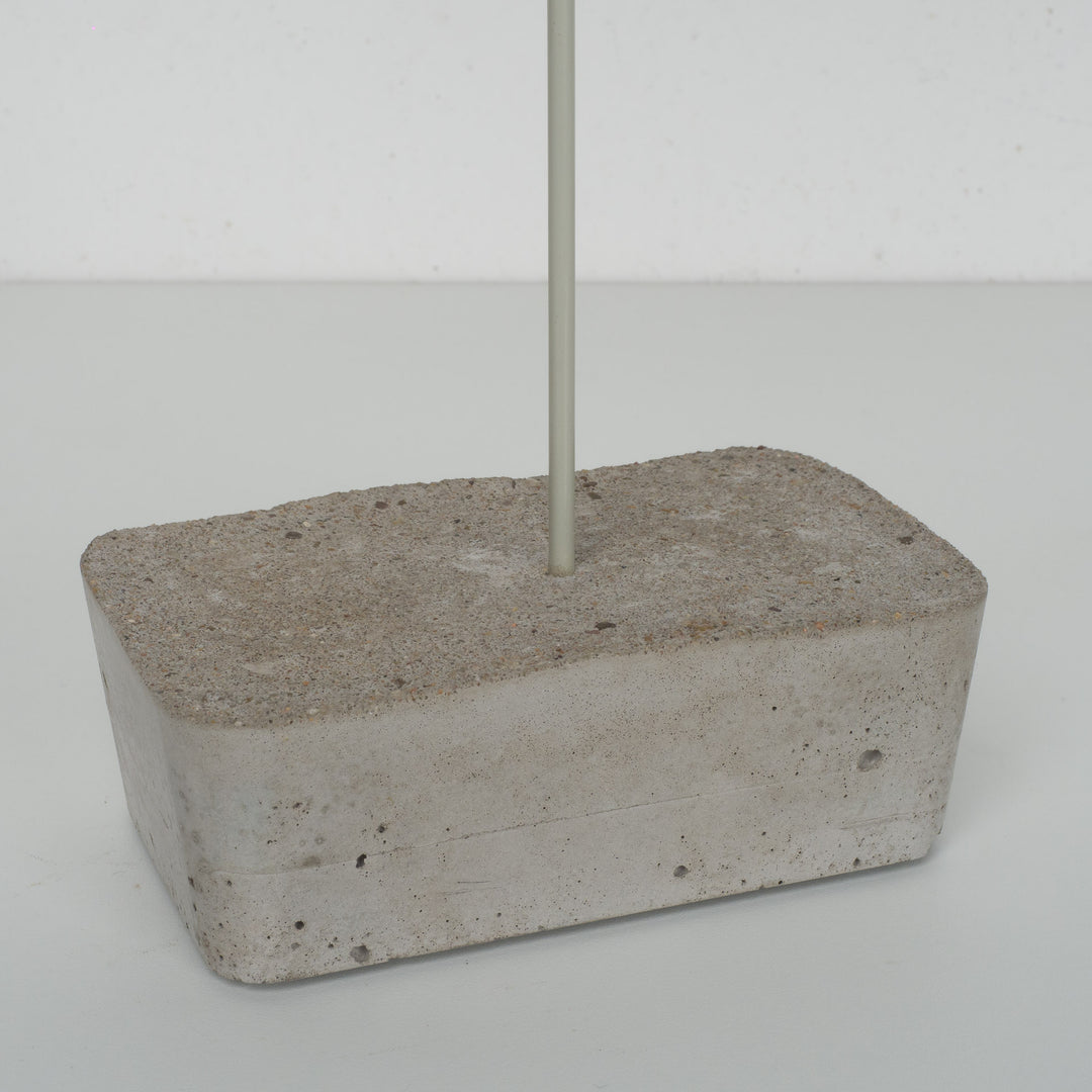 Beautiful bird in papier mache on concrete base (2)
