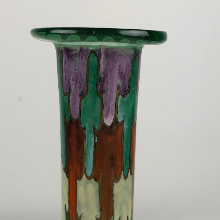 After an Art Nouveau example - glass Spanish vase