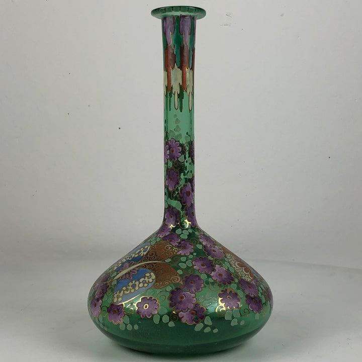 After an Art Nouveau example - glass Spanish vase