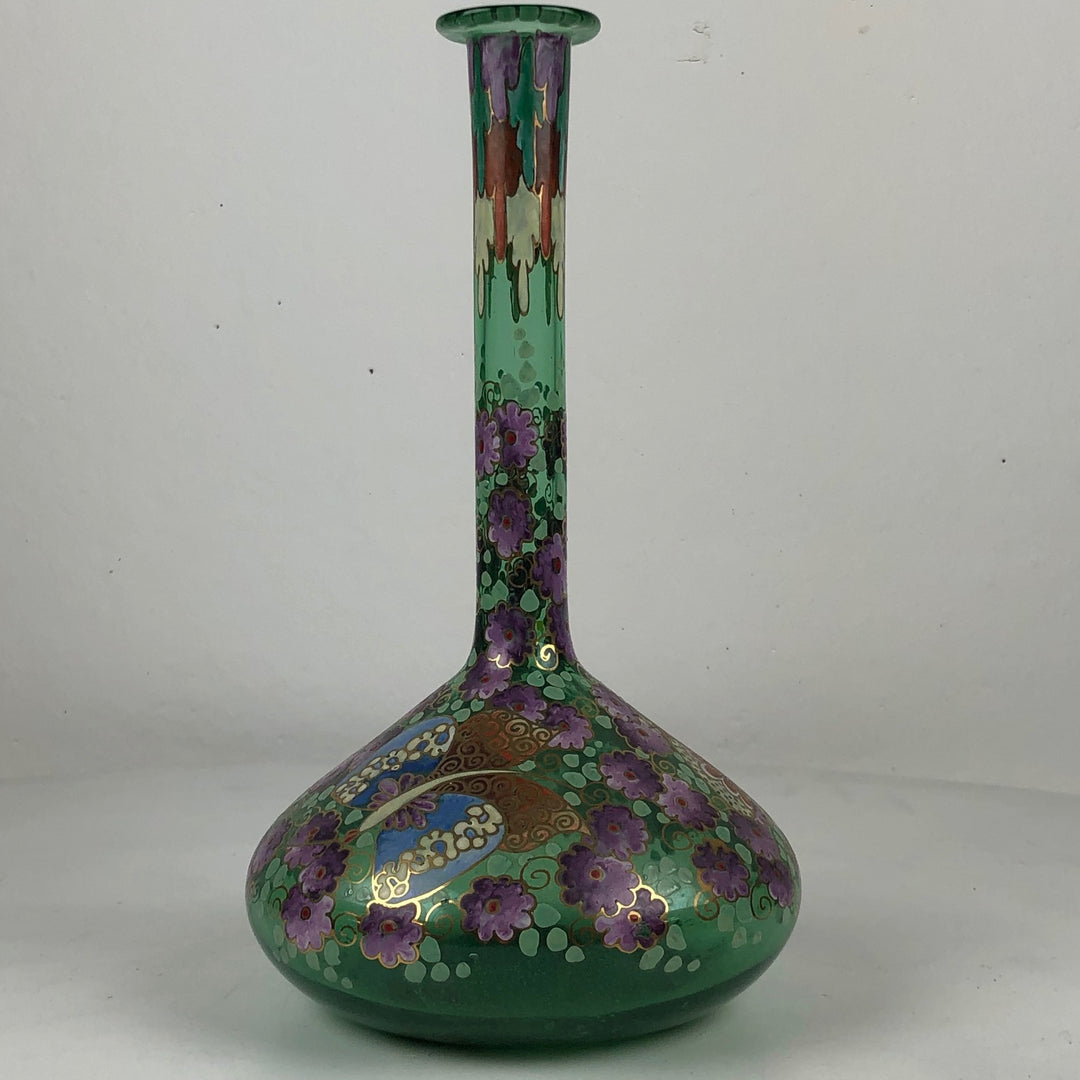 After an Art Nouveau example - glass Spanish vase