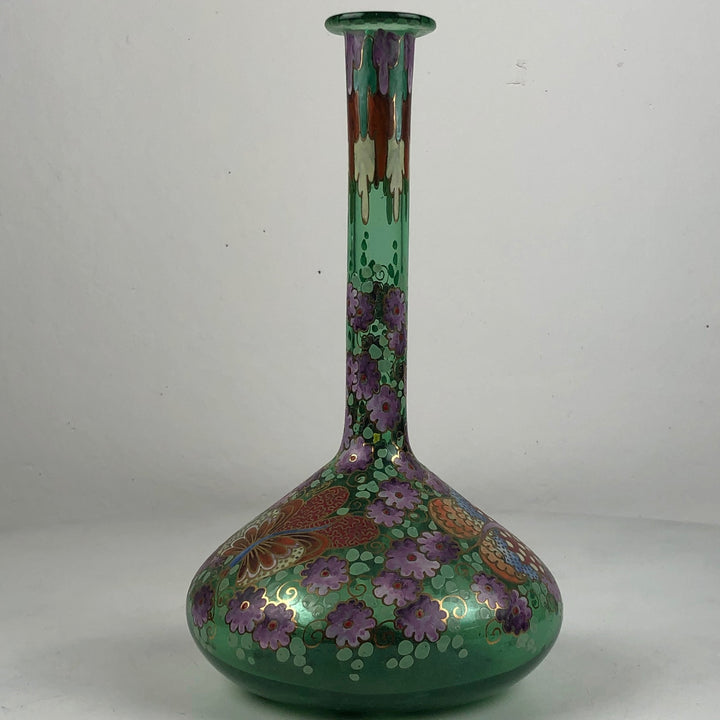 After an Art Nouveau example - glass Spanish vase