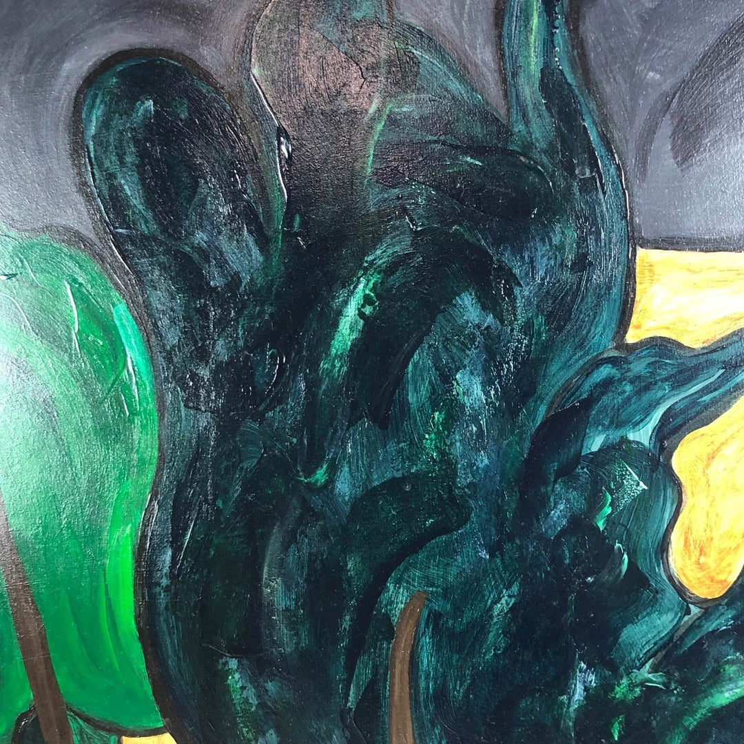 Kleurrijk schilderij landschap Corrèze Frankrijk - De Tuin Der Kunsten