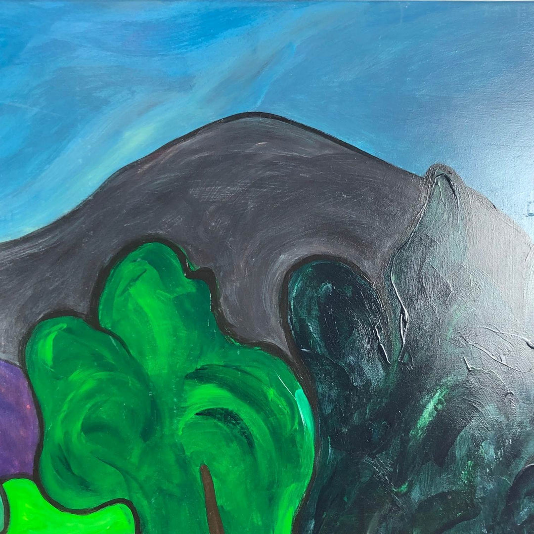 Kleurrijk schilderij landschap Corrèze Frankrijk - De Tuin Der Kunsten