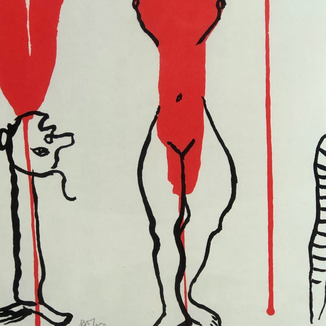 Lithografie 'Crimineel in het midden' door Alexander Calder - De Tuin Der Kunsten