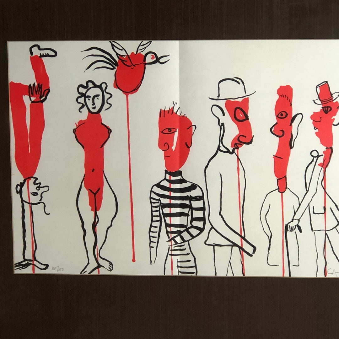 Lithografie 'Crimineel in het midden' door Alexander Calder - De Tuin Der Kunsten