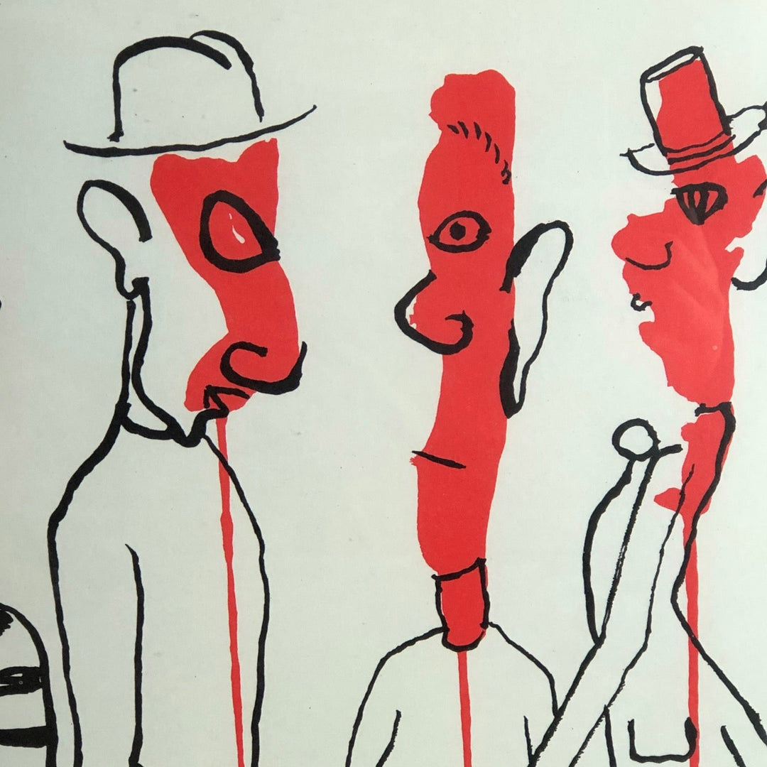 Lithografie 'Crimineel in het midden' door Alexander Calder - De Tuin Der Kunsten