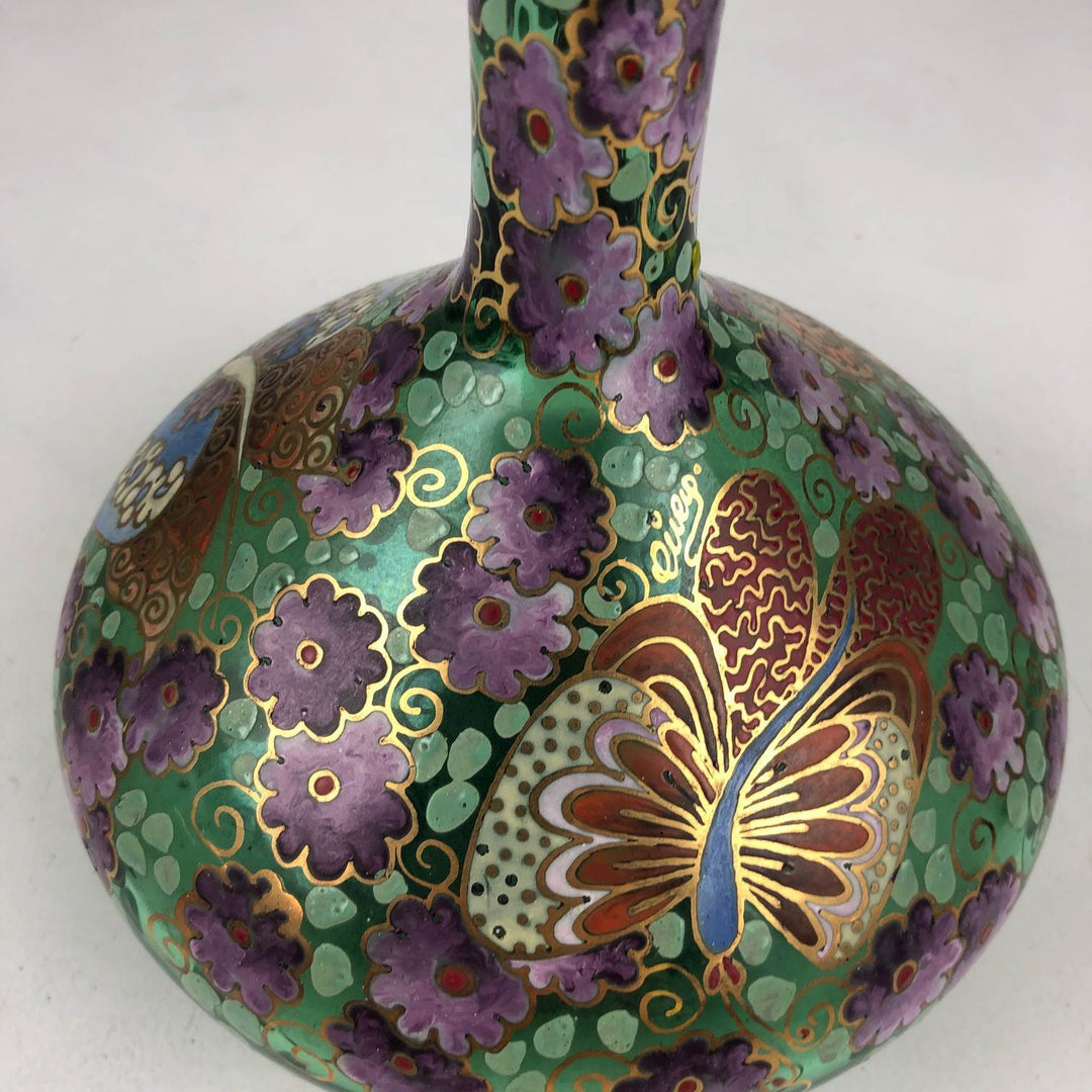 After an Art Nouveau example - glass Spanish vase