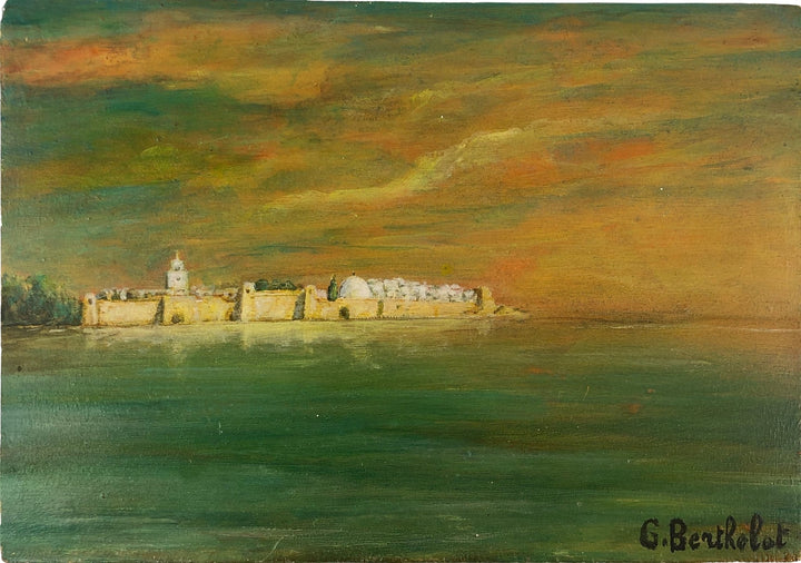 Schilderij van een Oriëntaalse stad bij valavond door Georges Berthelot - De Tuin Der Kunsten