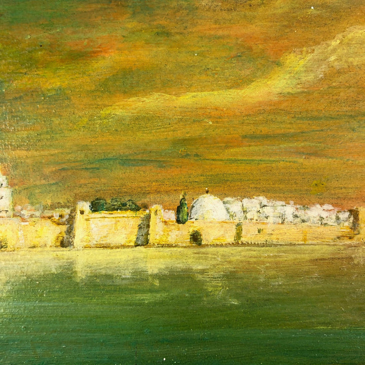 Schilderij van een Oriëntaalse stad bij valavond door Georges Berthelot - De Tuin Der Kunsten
