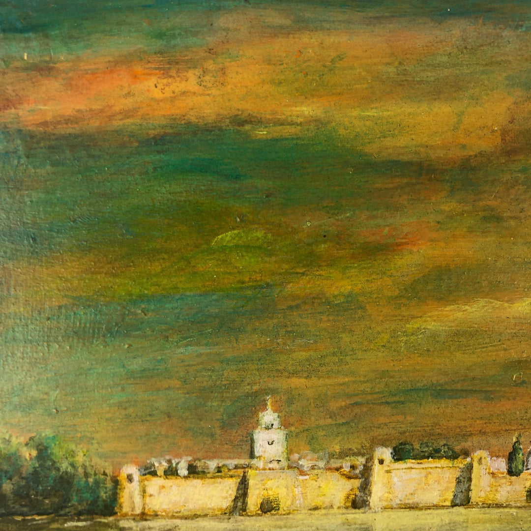 Schilderij van een Oriëntaalse stad bij valavond door Georges Berthelot - De Tuin Der Kunsten