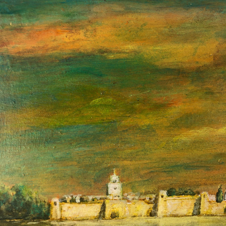 Schilderij van een Oriëntaalse stad bij valavond door Georges Berthelot - De Tuin Der Kunsten