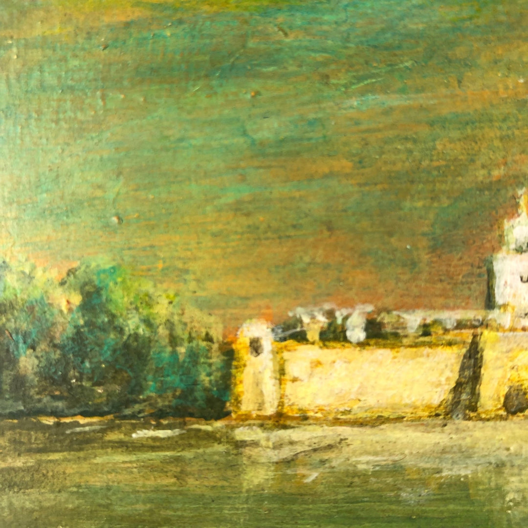 Schilderij van een Oriëntaalse stad bij valavond door Georges Berthelot - De Tuin Der Kunsten